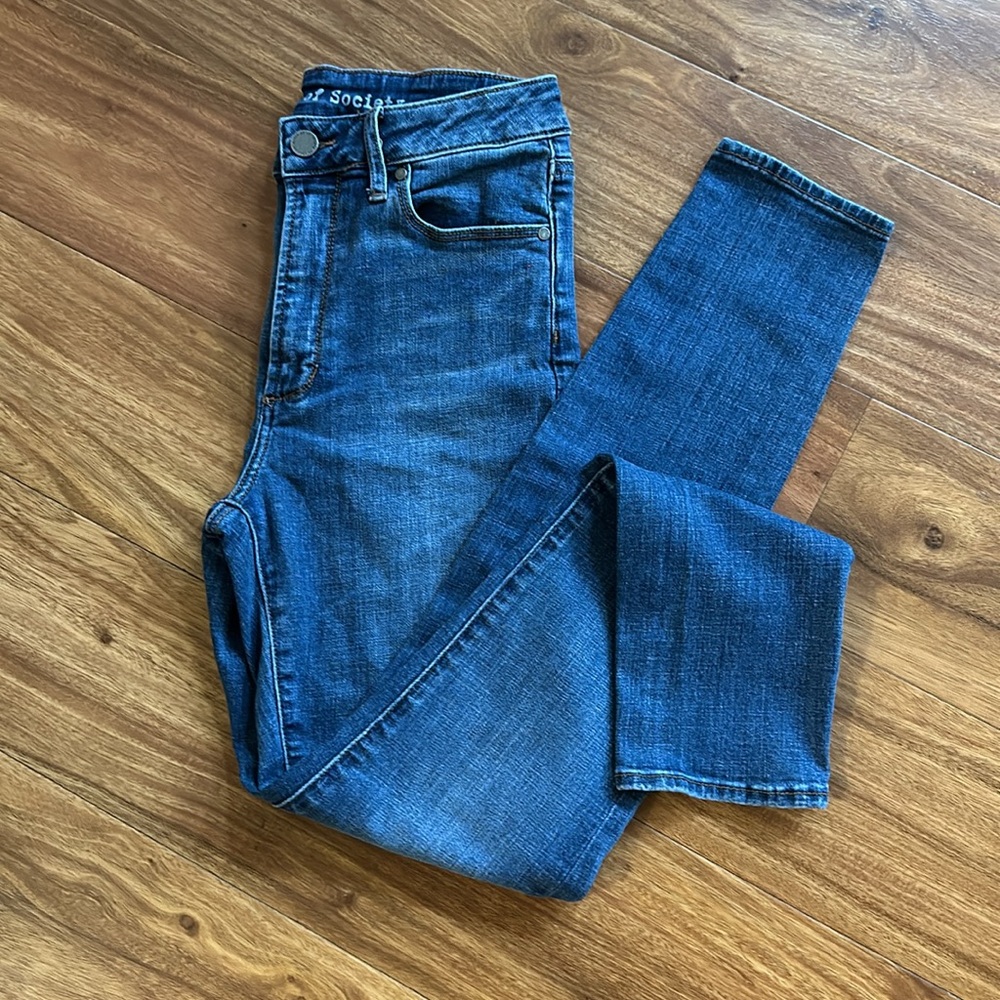 💚 Articles of Society Hilary High Rise Pikes Skinny Medium Wash Jeans 27